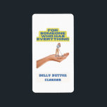 Étiquette Belly button cleaner, joke present, gift for him,<br><div class="desc">Are you looking for a funny gift to give to the special man in your life? Look no further than this hilarious belly button cleaner! Perfect as a joke present or gag gift, this clever product is sure to have him laughing and enjoying himself. This quirky item will make an...</div>