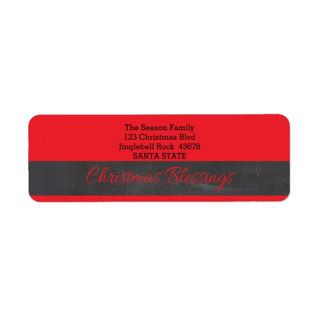 Étiquette Bénédiction de Noël (Devant)