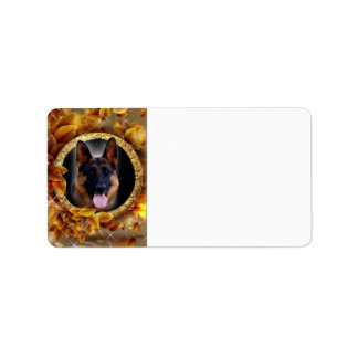 Étiquette Berger allemand loyal