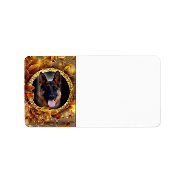 Étiquette Berger allemand loyal (Devant)