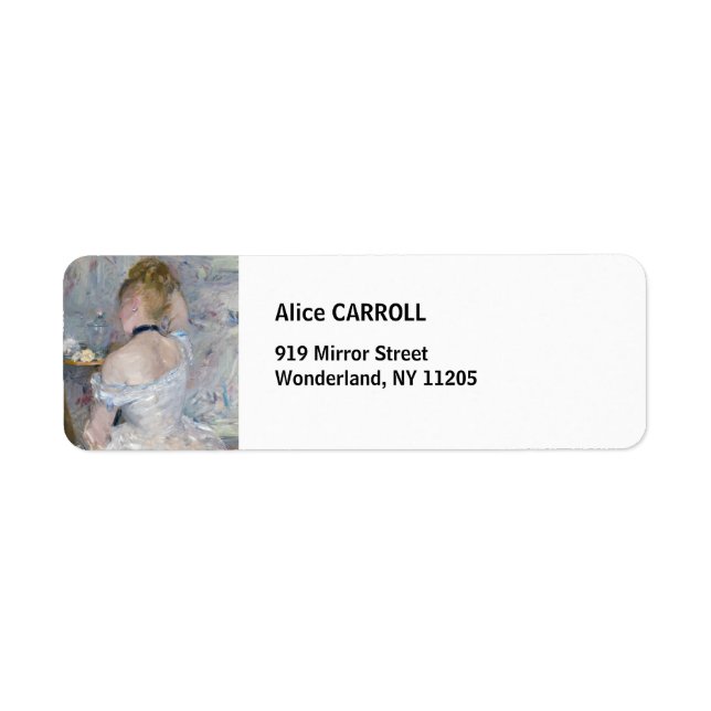 Étiquette Berthe Morisot - Woman at Her Toilette (Devant)