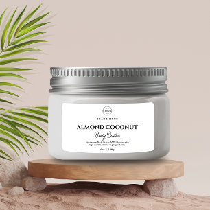 Étiquette Beurre corporel minimaliste Produits de logo cosmé