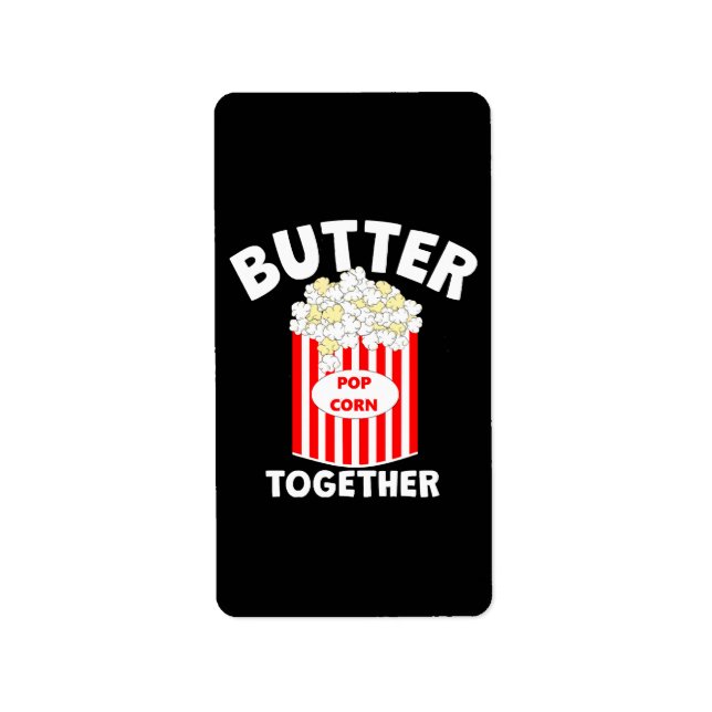 Étiquette BEURRE Ensemble Film Popcorn (Devant)