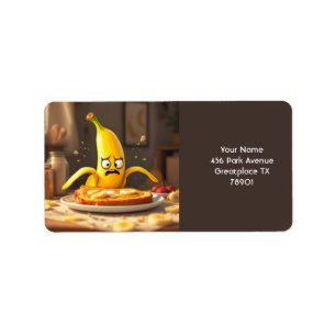 Étiquette Beurre mignon Imaginaire Banane Toast