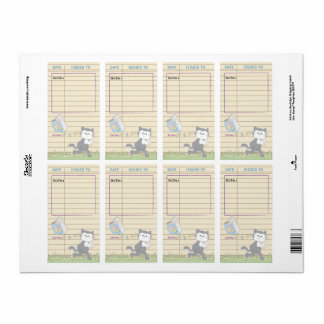 Étiquette Bibliothèque de baby showers Boite feuille de livr