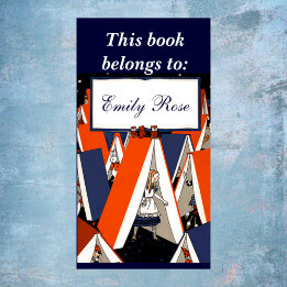 Étiquette Bibliothèque d'illustrations vintage