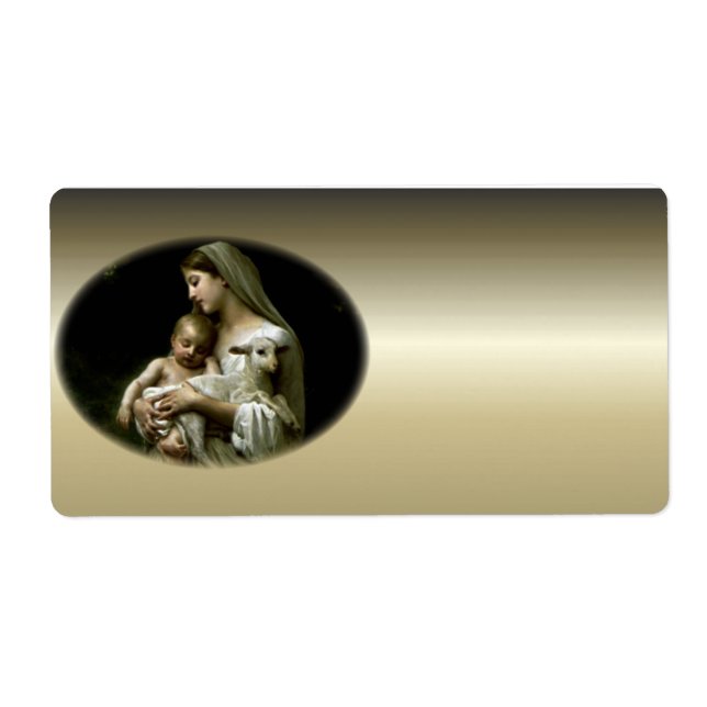 Étiquette Bienheureuse Vierge Marie - Mère de Dieu (Devant)