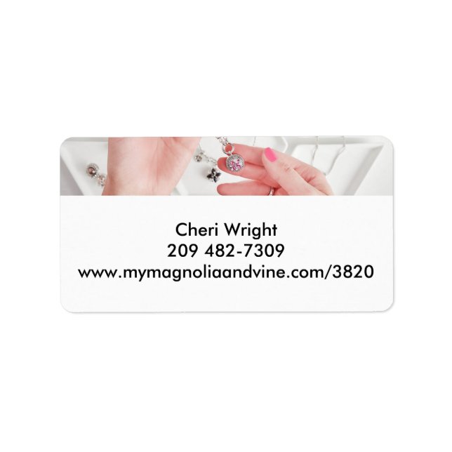 Étiquette bijouterie (Devant)