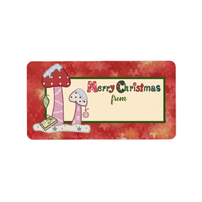 Étiquette Billet de Noël (Devant)