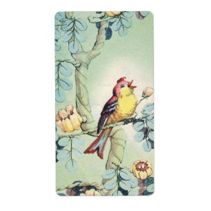Étiquette Birdie vintage