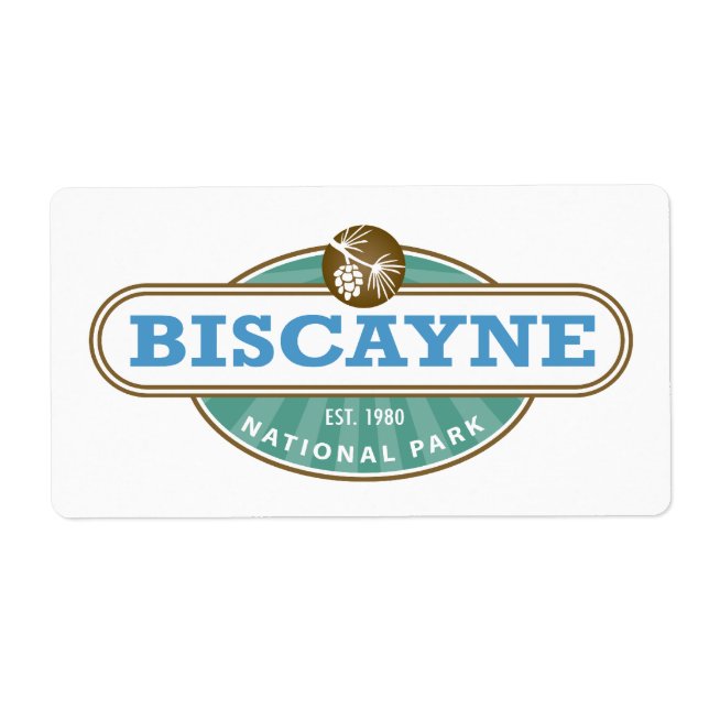 Étiquette Biscayne National Park Floride (Devant)