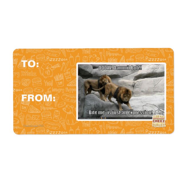 Étiquette Bite me n'est qu'une expression ! (Devant)