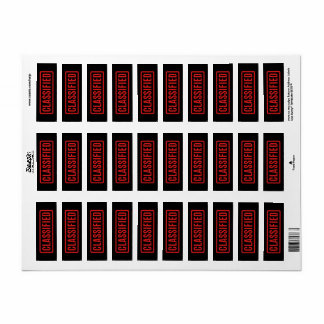 Étiquette Black Classified