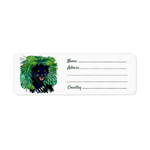 Étiquette Black Panther Spirit of the Jungle