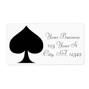 Étiquette Black Queen of Spades