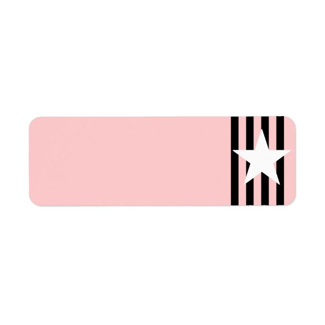 Étiquette Black Stripes étoile blanche (Devant)