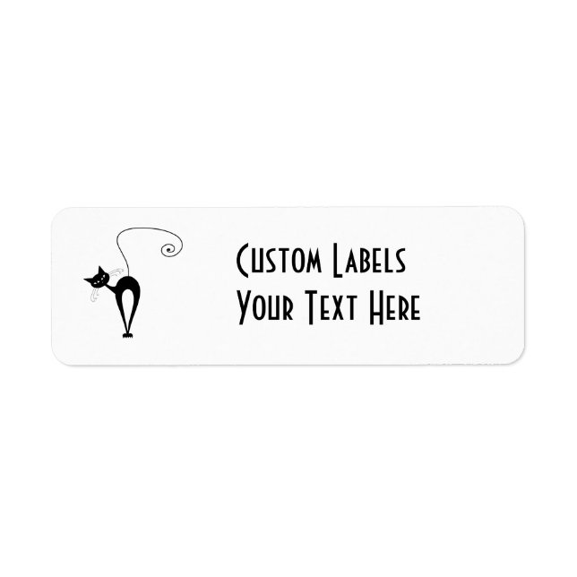 Étiquette Blacksy Kitty 3 noir (Devant)