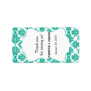 Étiquette blanc de baume à lèvres de mariage