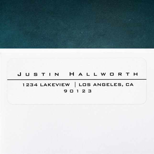 Étiquette Blanc et noir au style unique (Créateur téléchargé)