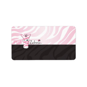 Étiquette Blanc rose de zèbre