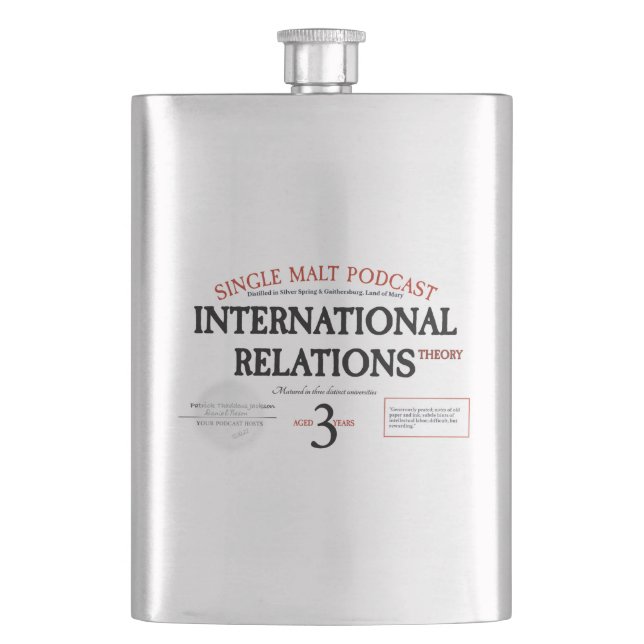 "Étiquette blanc" Whiskey & IR Theater flacon (devant)