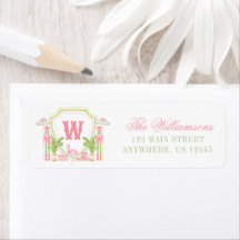 Blason de monogramme de casse-noisette Palm Beach
