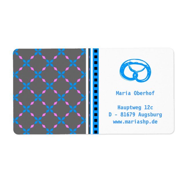 Étiquette Blau rosa Bayrisch (Devant)