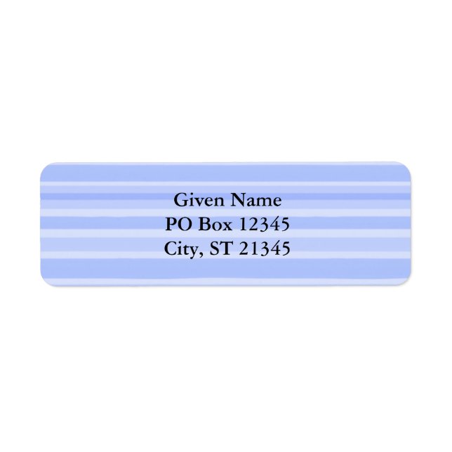 Étiquette Bleu (Devant)