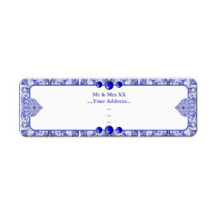 Étiquette Bleu de dentelle en céramique de Grèce