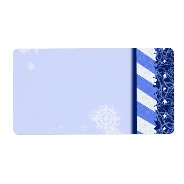 Étiquette Bleu d'hiver (Devant)