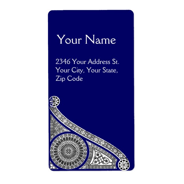 Étiquette Bleu RENAISSANCE (Devant)