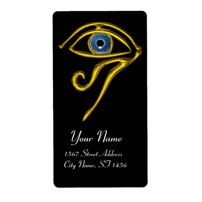 Étiquette BLEU TALISMAN noir (Devant)