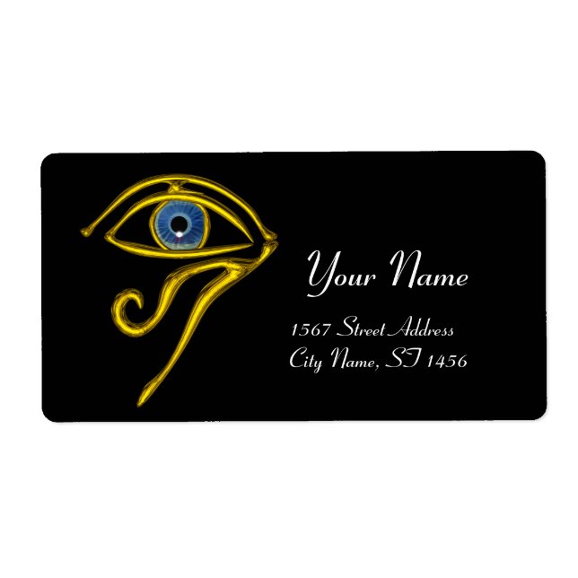 Étiquette BLEU TALISMAN noir (Devant)