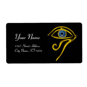 Étiquette BLEU TALISMAN noir