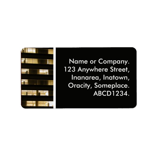 Étiquette Bloc de bureau (Devant)