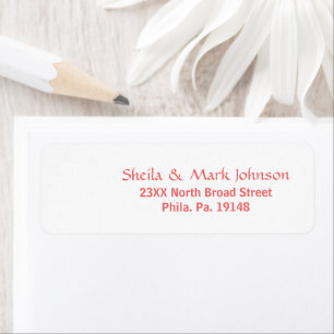 Étiquette Bloc de couleur blanc Ibis Bird