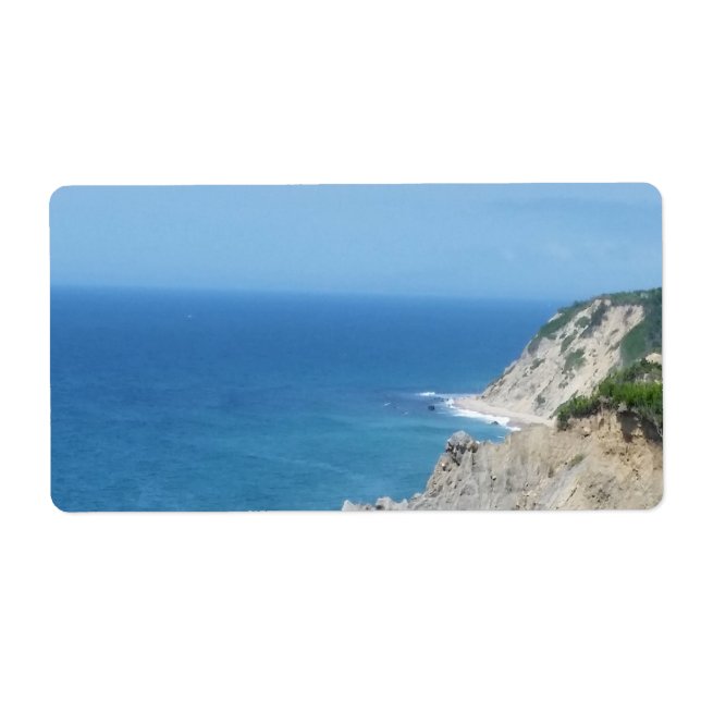 Étiquette Block Island Bluffs - Block Island, Rhode Island (Devant)