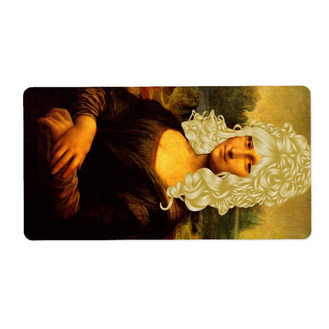 Étiquette Blonde Mona Lisa (Devant)