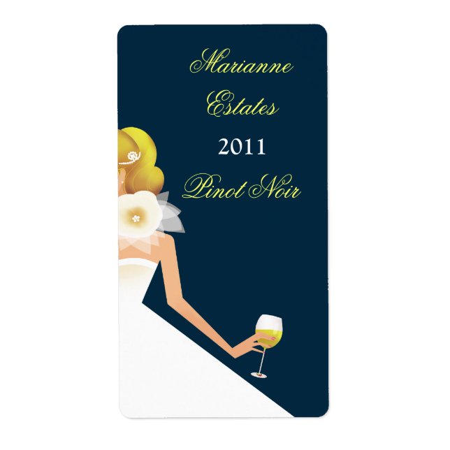 Étiquette Blonde sur la marine (Devant)