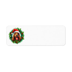 Étiquette Bloodhal Christmas Wreath