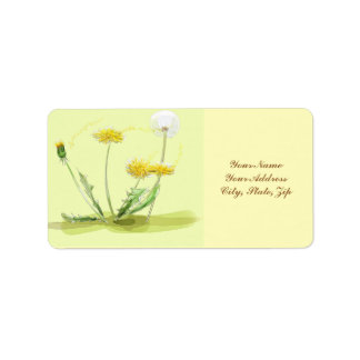 Étiquette Blow Away Dandelion
