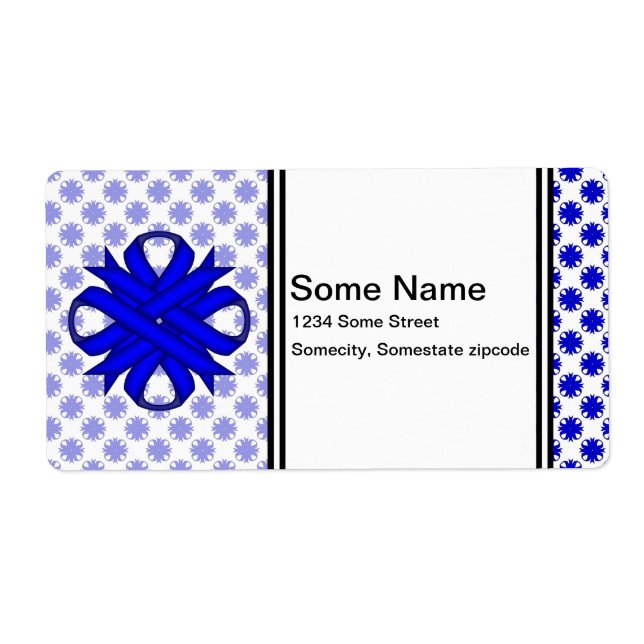 Étiquette Blue Clover Ribbon by Kenneth Yoncich (Devant)