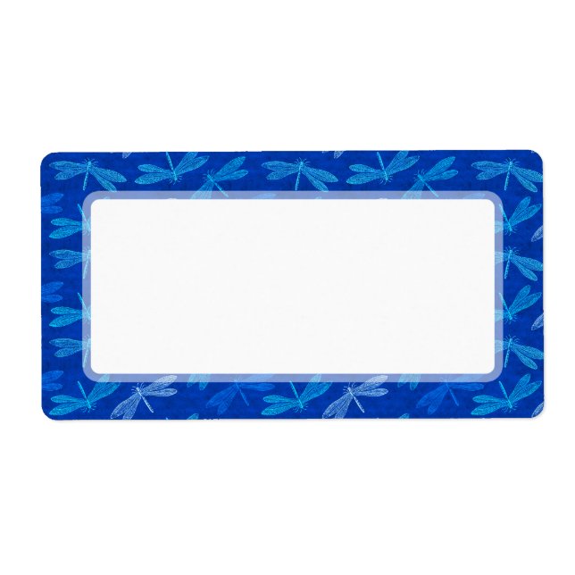 Étiquette Blue Dragonfly Dance Nature Lover (Devant)