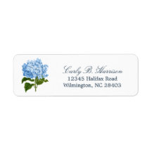Blue Hydrangea Grandmillennial Adresse de retour