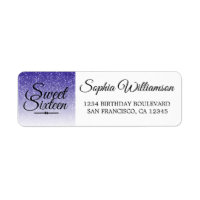 Blue Parties scintillant Sweet 16 Anniversaire Adr