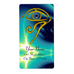 Étiquette BLUE TALISMAN Horus Oeil Turquoise