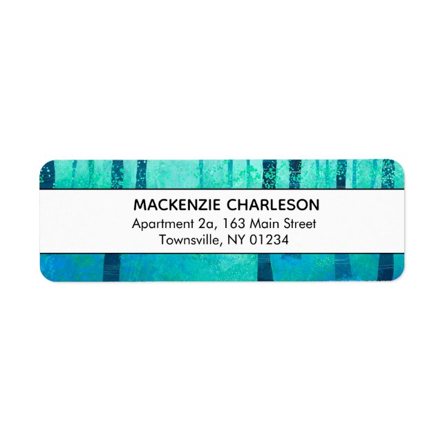 Étiquette Bluebell Woodland Paining Adresse : (Devant)