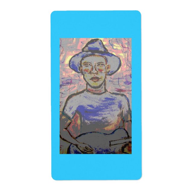 Étiquette Bluesman âcre (Devant)