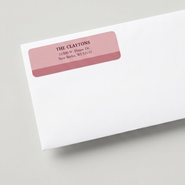Étiquette Blush Bar Return Address Labels (Créateur téléchargé)