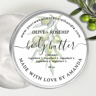 Étiquette BODY BOTTER maison en plastique
